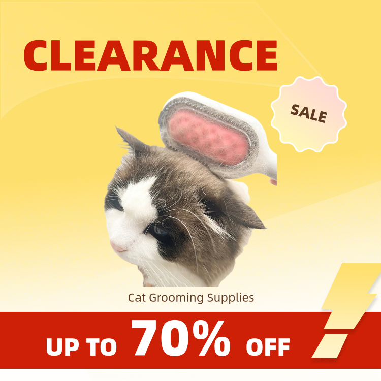 Clearance_Spazzola de aseo para mascotas, peine multifuncional para perros y gatos, elimina el pelo flotante, pelo pegajoso, limpieza de mascotas, suministros de aseo para gatos Br