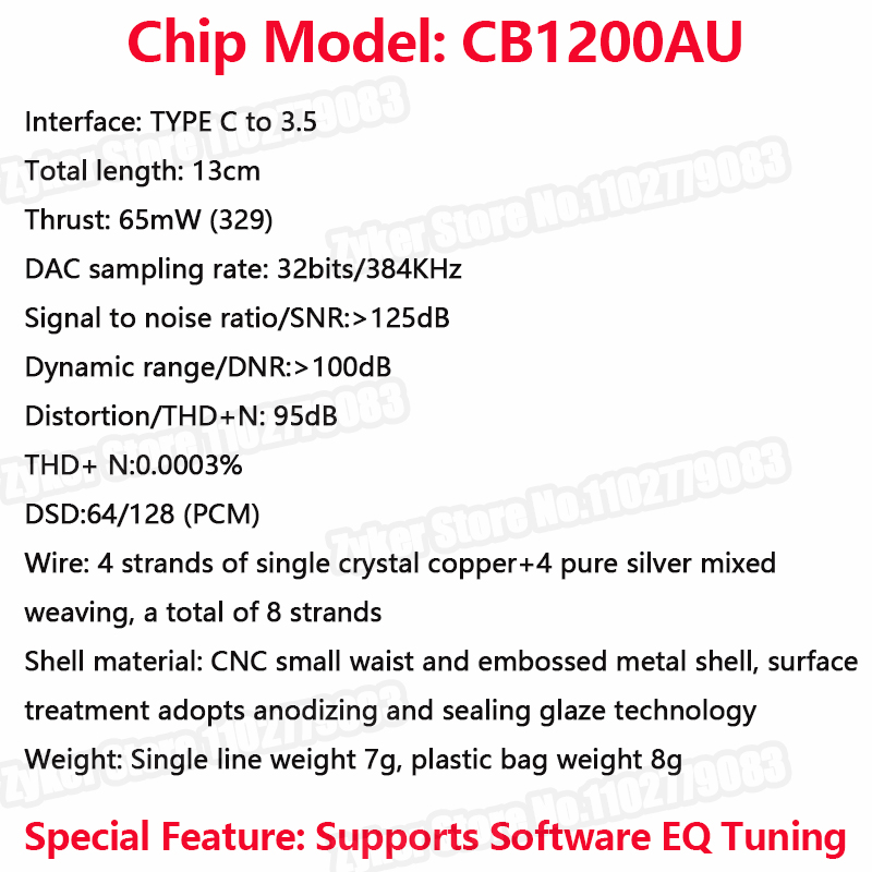 Amplificador de fone de ouvido tipo c para 3.5mm, alta fidelidade dac, usb c, decodificador de áudio, adaptador amp, chip cb1200au, placa de som, decodificador digital para android