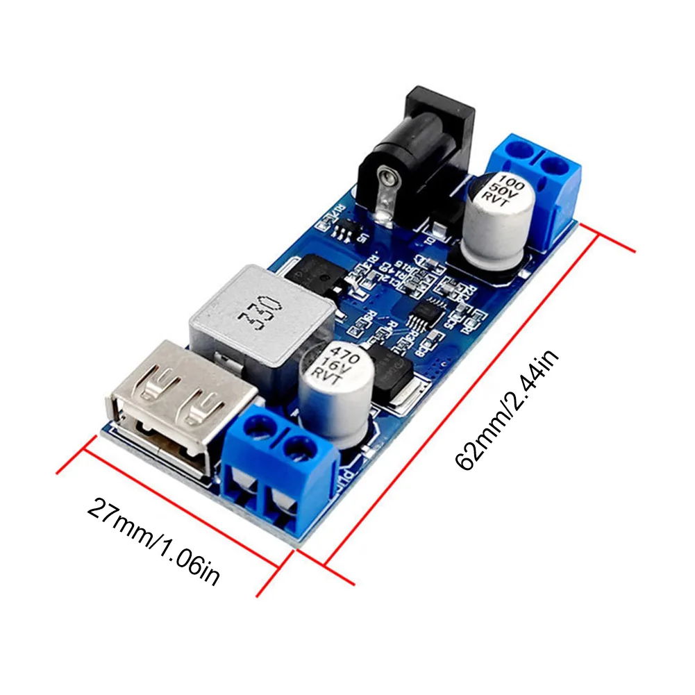DC-DC 24V/12V Zu 5V 5A Step Down Netzteil Buck Converter Ersetzen LM2596S Einstellbare USB Step-down Lade Modul Für Telefon
