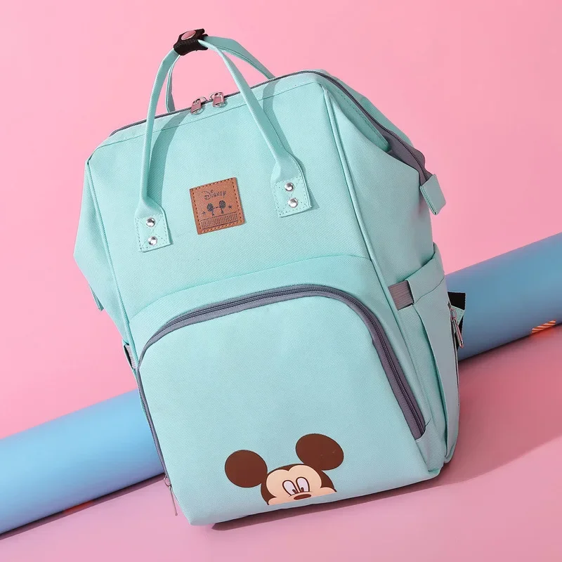 Disney Mickey Mouse New Cartoon Diaper bag Backpack Shoulder Bag Minnie Multifunctional Large Capacity Handbag Schoolbag
