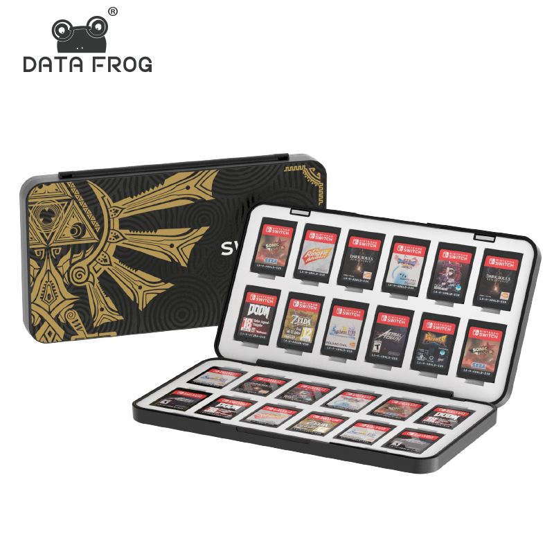 DATA FROG 24 in 1 Game Card Case Holder Hard Shell Protective Game Card Storage Box For Nintendo Switch/Lite/Oled Accessories