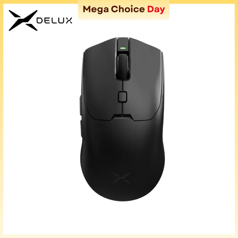 Беспроводная игровая мышь Delux M700 Ultra 8K PAW3950 30000 точек на дюйм, 59 г, легкий 8K, частота заката, TTC, золотой энкодер для ПК, ноутбука, геймера