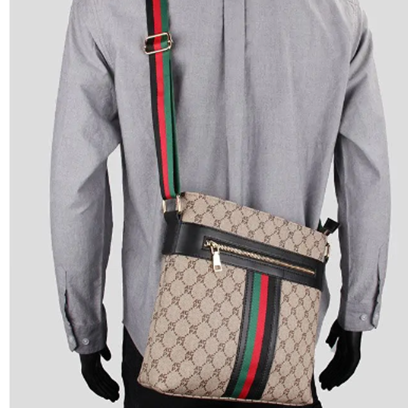 แฟชั่นการจับคู่สีสบายๆกระเป๋าผู้ชายแนวโน้มคลาสสิกแนวตั้งCrossbodyกระเป๋าลายสก๊อตกระเป๋าสะพายไหล่เดี่ยวขนาดใหญ่ความจุสแควร์