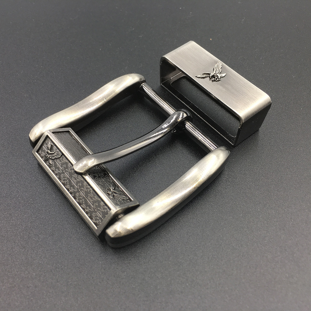 1PC 4cm Gepersonaliseerde Gesp Heren Roterende Pin Gesp Metalen Gesp Jeans Accessoires