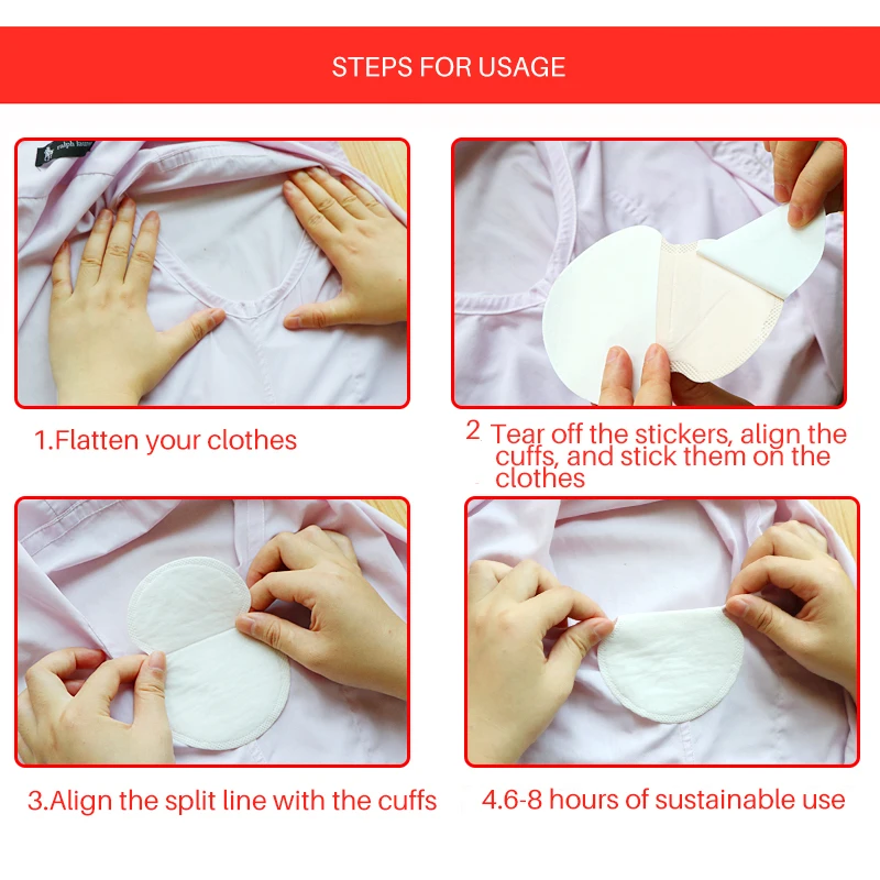 5/10/20/30/50/100 Stuks Onderarm Jurk Kleding Oksel Zorg Zweet Geur Transpiratie pad Schild Absorberende Deodorant Pads