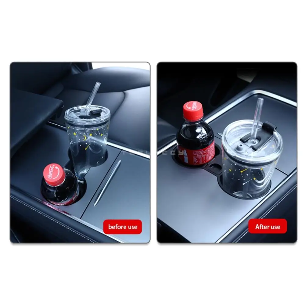 Portavasos de agua para Tesla Model Y 2020-2024, accesorios para consola central, posavasos antideslizantes, impermeables, no tóxicos, inodoros