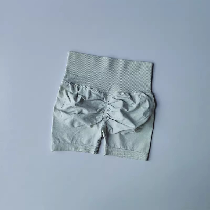 Damessportshorts, Peach Hip Lifting, hoge taille en tailleverstrakking voor afslanken, hardlooptraining