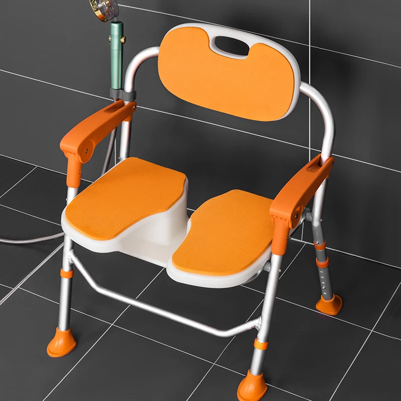 Portable Shower SeatSenior Chairs Equipment Assist Devices Senior Chairs Adjustable Stool Duschstuhl Mit Ruckenlehne Furniture