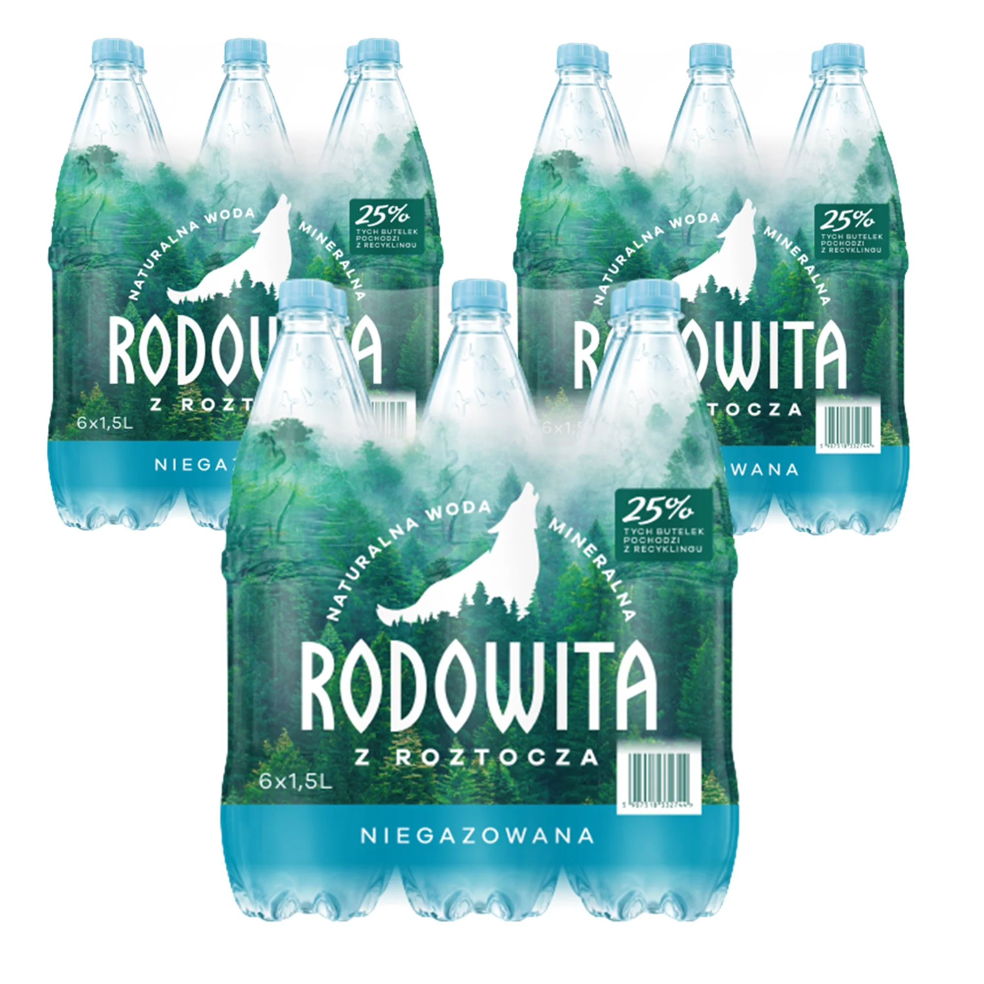 Woda mineralna RODOWITA z Roztocza niegazowana 18x 1,5 l