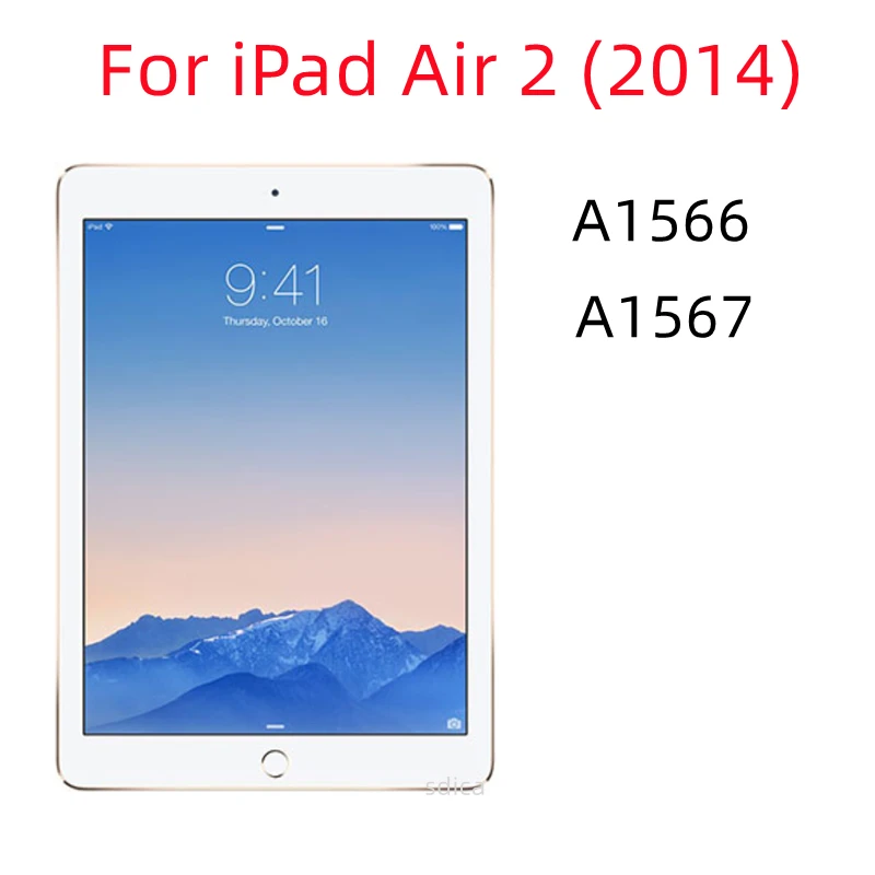 Vidrio Templado 9H para iPad Air 1 2013 A1474 A1475 A1476 Protector de pantalla de tableta Air 2 2014 A1566 A1567 película transparente HD de 9,7 pulgadas