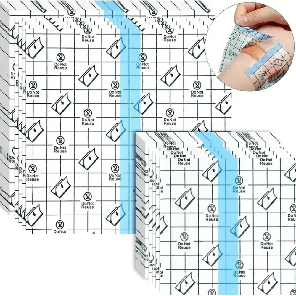 PU waterdichte verbanden Wegwerp transparante rekbare zelfklevende verbanden Waterdicht Bescherm uw tatoeages en douches