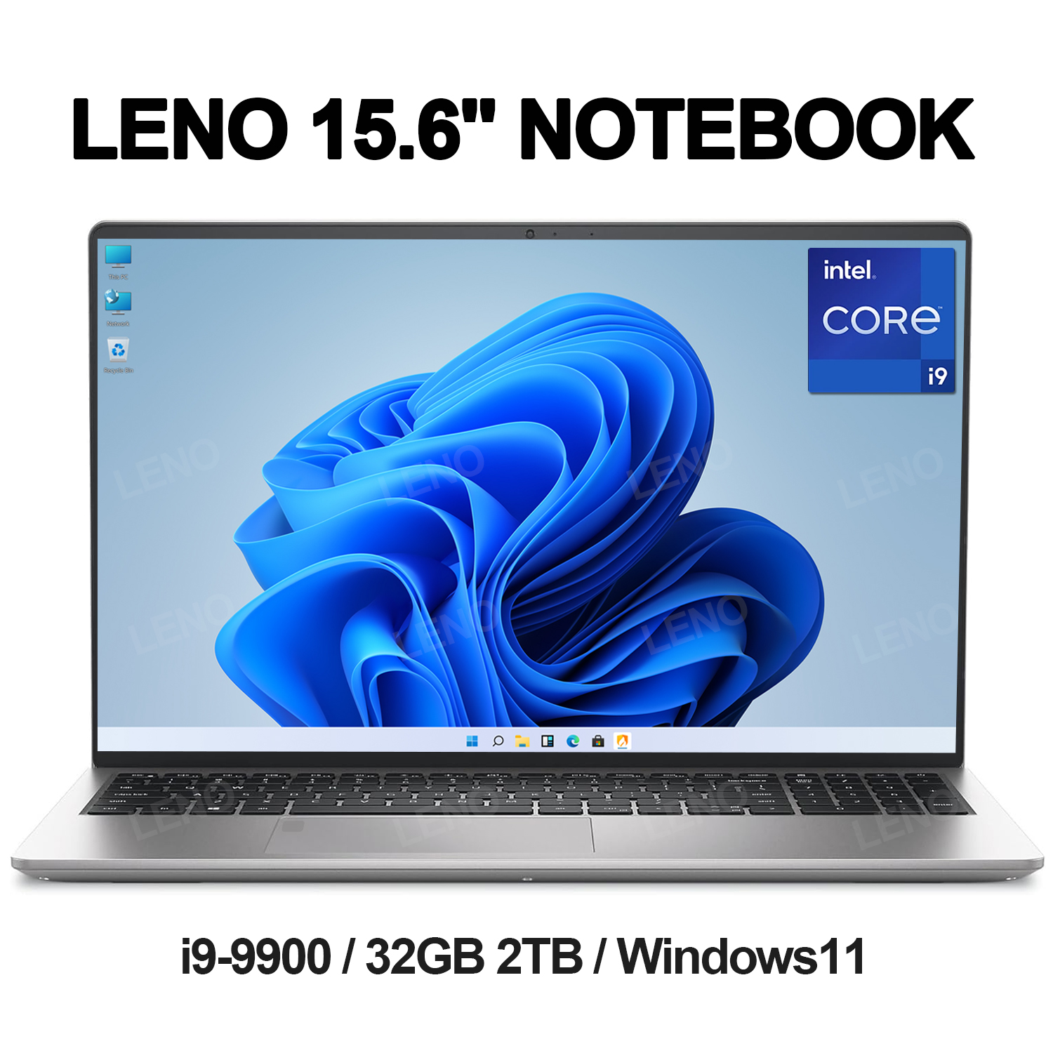 LENO HOT 15.6" Laptop Windows 11 Intel Core i9 9900 32GB 1TB/2TB 1920*1080HD Gaming Computer PC Gamer office Ultra Slim Notebook