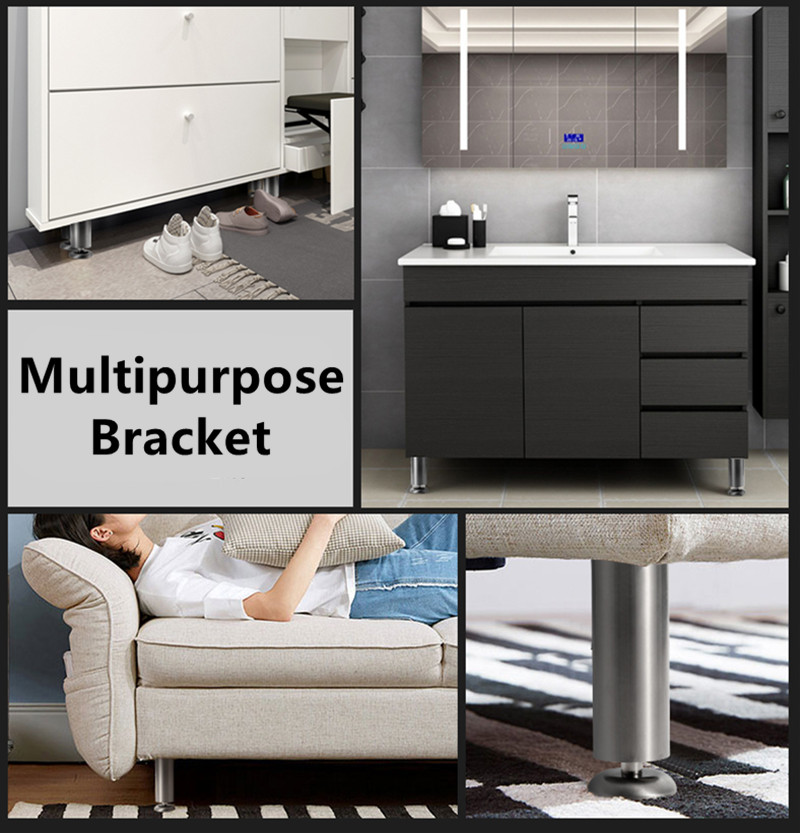 調整可能なステンレス鋼 6-30 センチメートル家具の脚キャビネットテーブルソファベッドの足家具の脚の足