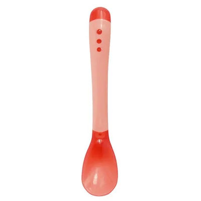 Utensílios de mesa complementares para bebês de 0 a 5 anos, acessórios fotográficos, 40 graus, sensível à temperatura, mudança de cor, silicone macio