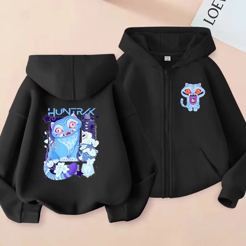 Sudaderas con cremallera para niños, Sudadera con capucha de Tiger Kpop Demon Hunters, ropa para niños, sudadera para niño y niña, Sudadera con capucha con cremallera, Top para bebé