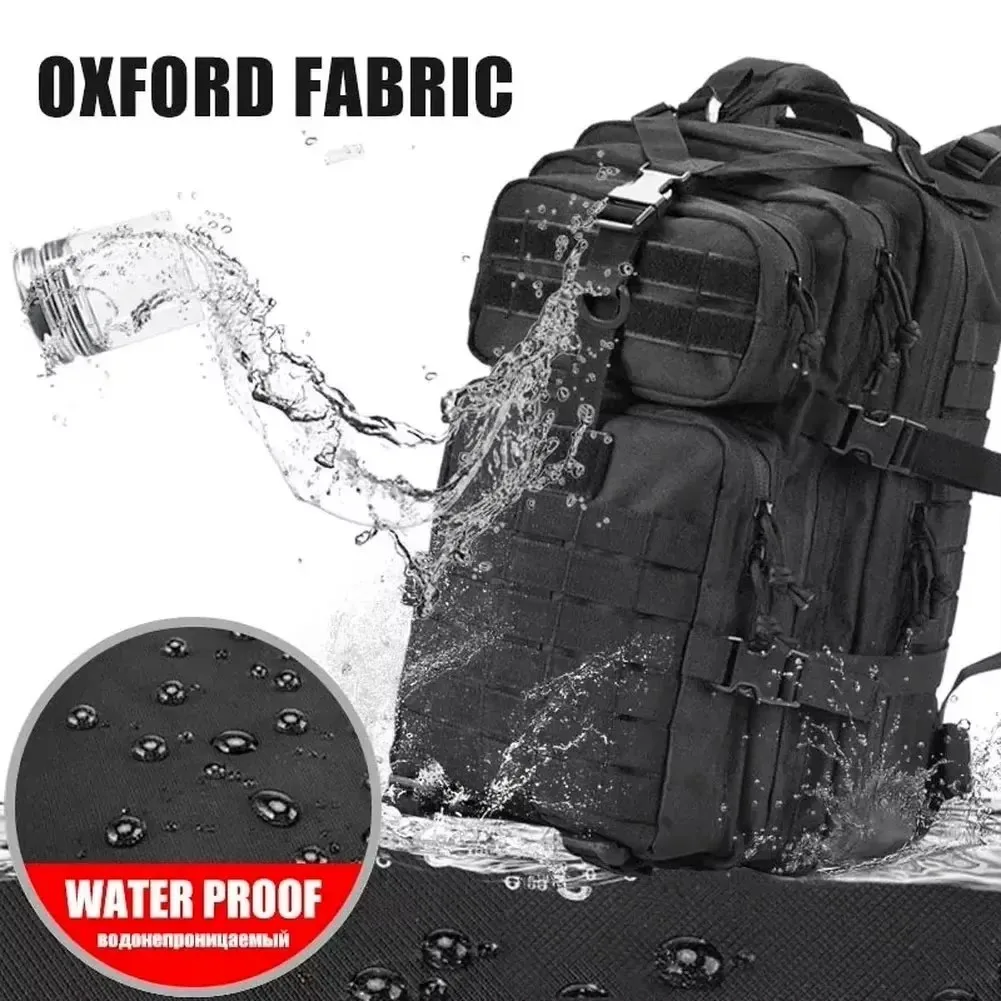 High Quality Tactical Nylon Backpack Camping Travel Fishing Bag Waterproof Men Large Capacity Travel Hunting Backpack
