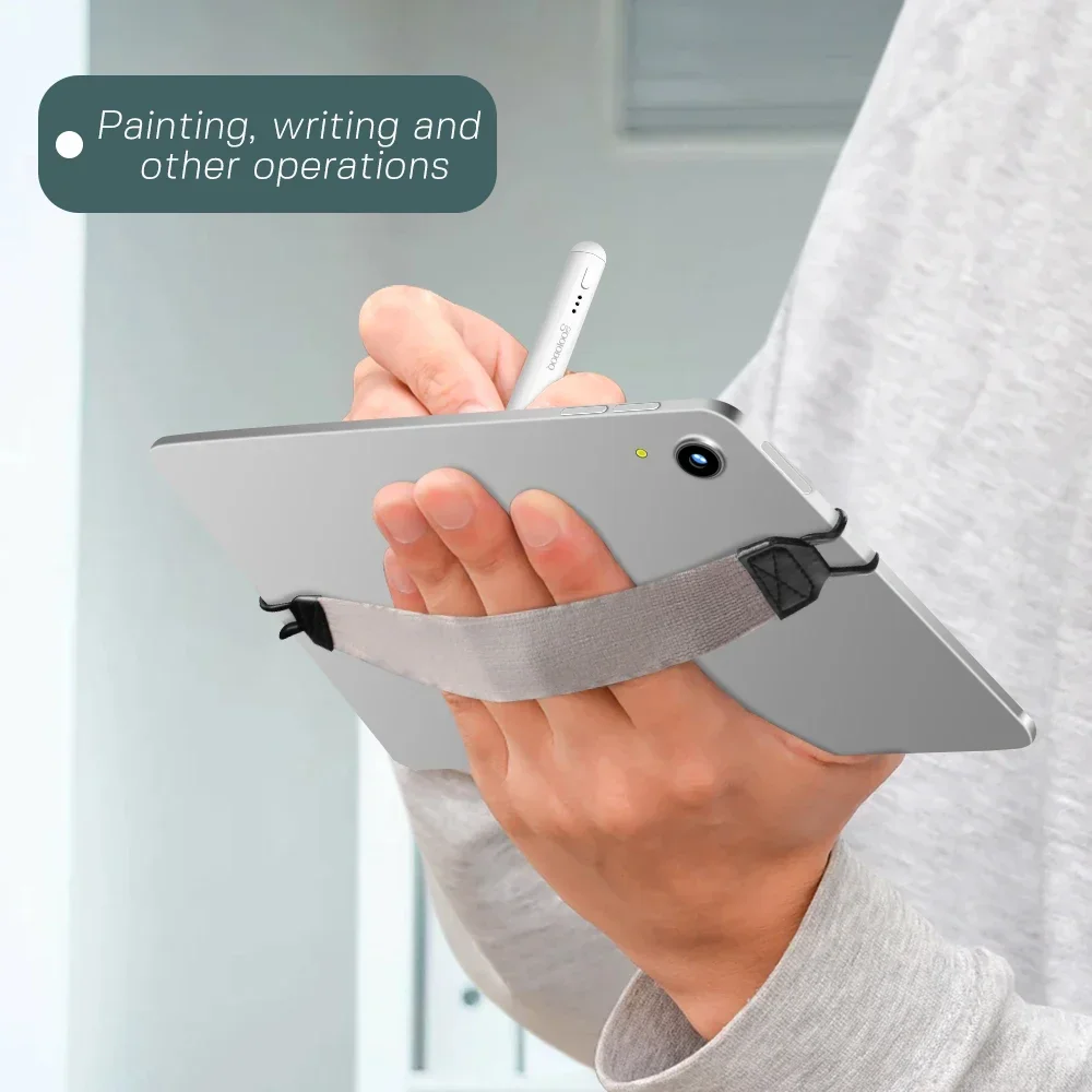 ที่วางแท็บเล็ตสําหรับ iPad 9.7 10.5 นิ้วทั่วไปสายคล้องมือหนัง Grip Security สายคล้องมือสําหรับ iPad/Xiaomi /Samsung