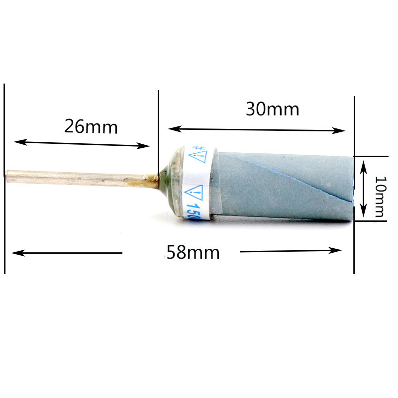 그릿 180 5000 샌드 페이퍼 바 2.35 생크 로터리 그라인딩 연마 도구, 보석 유리 연마 헤드, 4 개