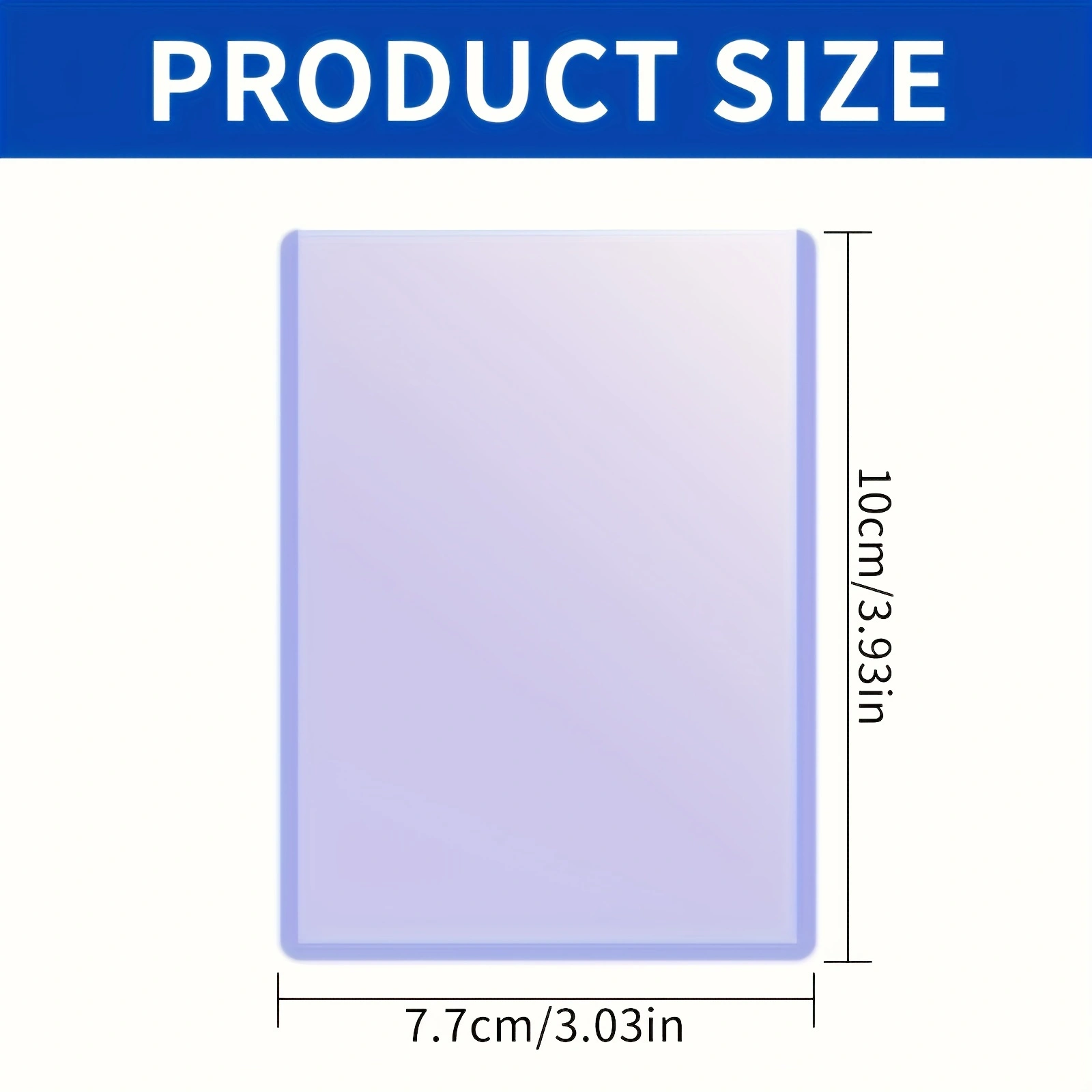 25/50/100 telling topladers voor kaarten, 3"x4" honkbalkaarthoes harde plastic kaartbeschermer voor game-handelskaarten, sportkaart