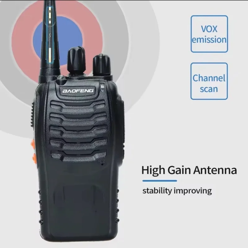 Baofeng BF-888S Walkie Talkie 5W Portable Handheld Walkie-Talkie Transceiver 16 Channel Long Range Two Way Radio For Hunting