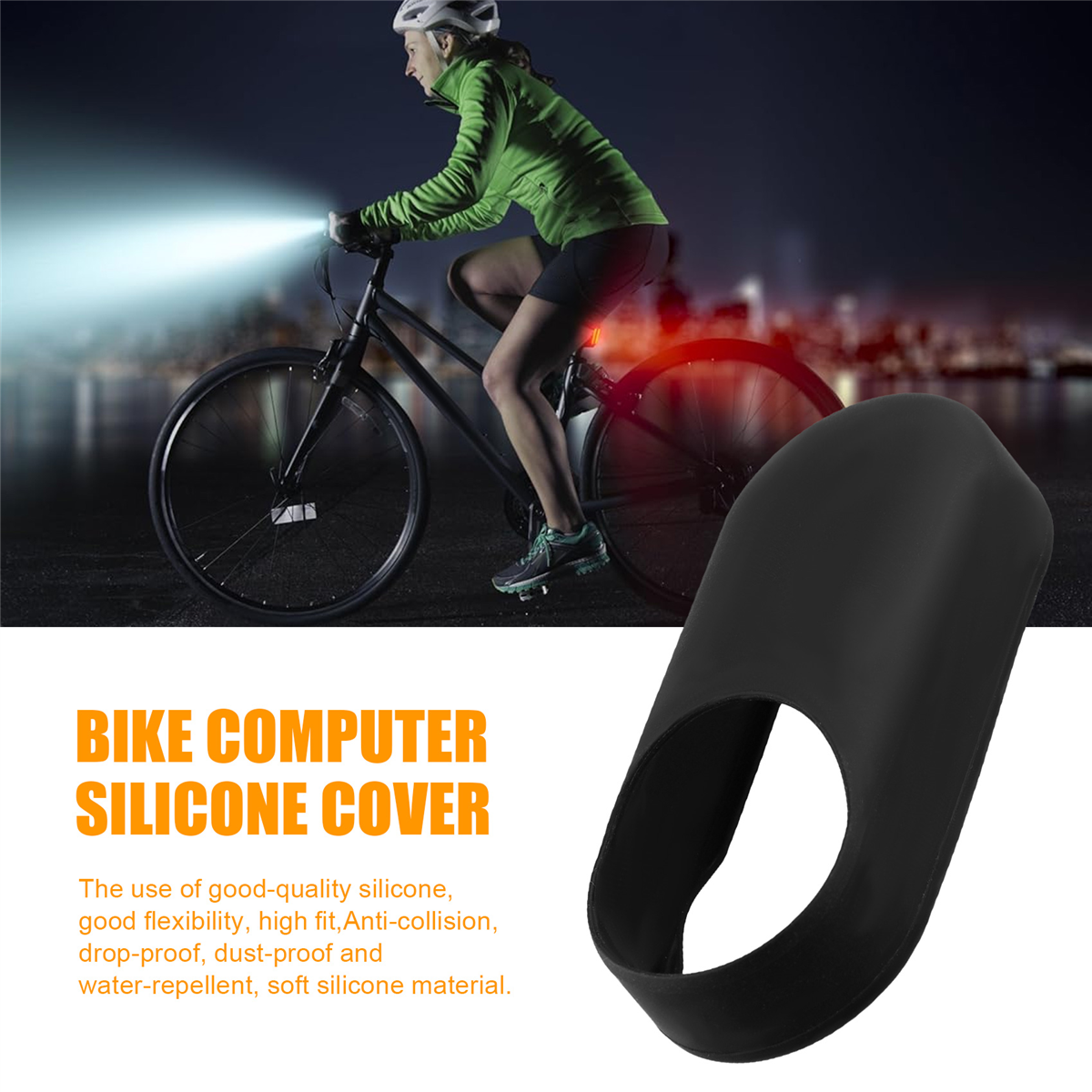 Para magene l508 radar luz traseira proteção bicicleta sensor de freio lanterna traseira protetora anti-gota capa protetora de silicone rico