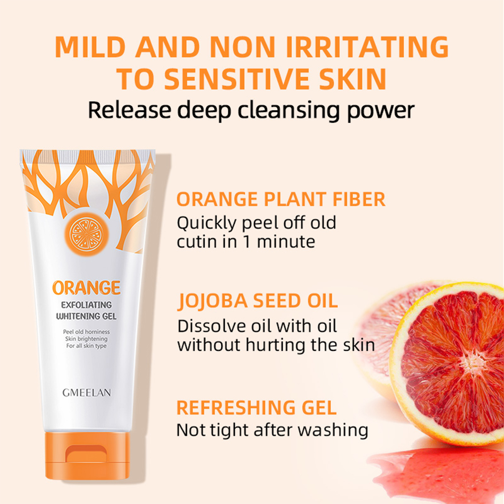 Gel exfoliant Orange dissolvant de taches morts éclaircir Peeling 50g réparation douce gommage blanchir hydratant soin de la peau coréen