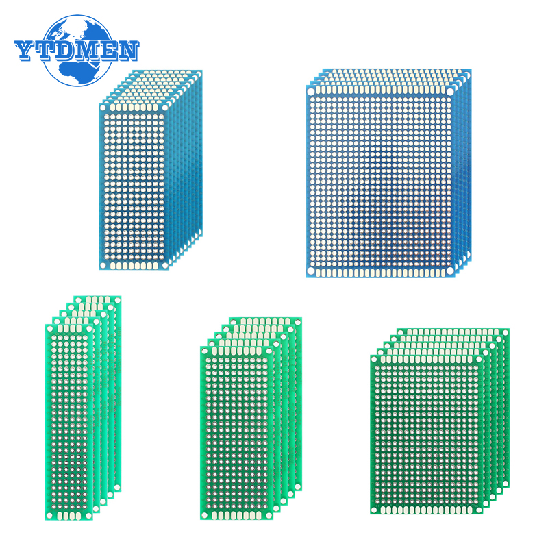 10/30/32PCS Double Sided PCB Prototype Board DIY Universal Protoboard  2x8cm 3x7cm 4x6cm 5x7cm 7x9cm, for Arduino