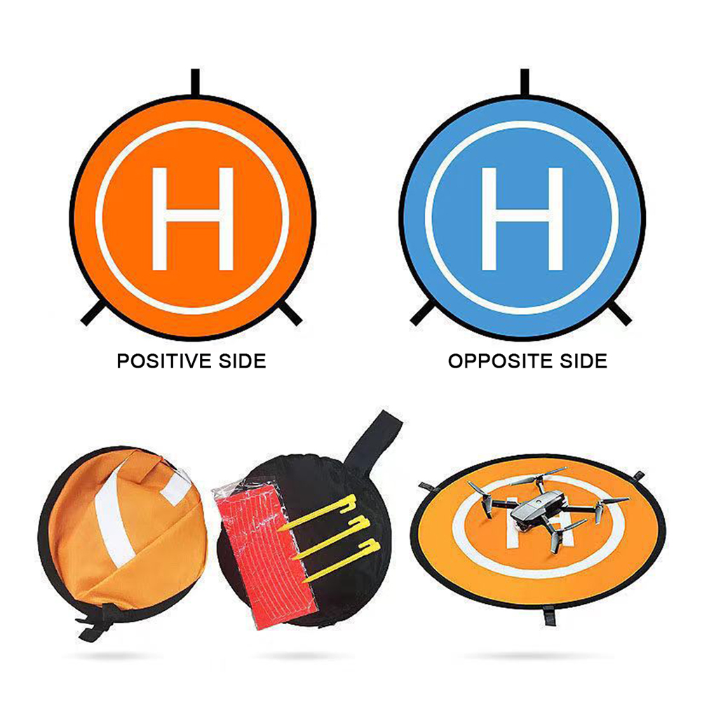 55cm Double Sided Aerial-Drone Landing Pad Portable Waterproof Landing Platfrom For Remote Control Aircrafts