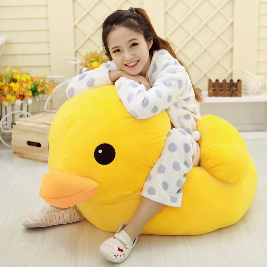 Kawaii เป็ดสีเหลืองขนาดใหญ่ Mini ตุ๊กตา Plush ของเล่นน่ารักการ์ตูนตุ๊กตาสัตว์ของเล่นของขวัญวันเกิดสําหรับเด็กเด็กทารกสาว
