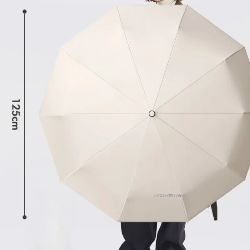 Ringgesp Ontwerp Automatische opvouwbare paraplu voor heren Extra grote versterkte wind- en regenbestendige zonnescherm UV-paraplu's