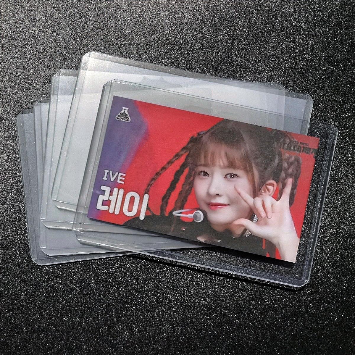 Utalo 1 〜 50 個 35PT クリアホワイトカードホルダーカードスリーブ卸売 KPOP フォトカードトレーディング供給垂直水平トップローダー