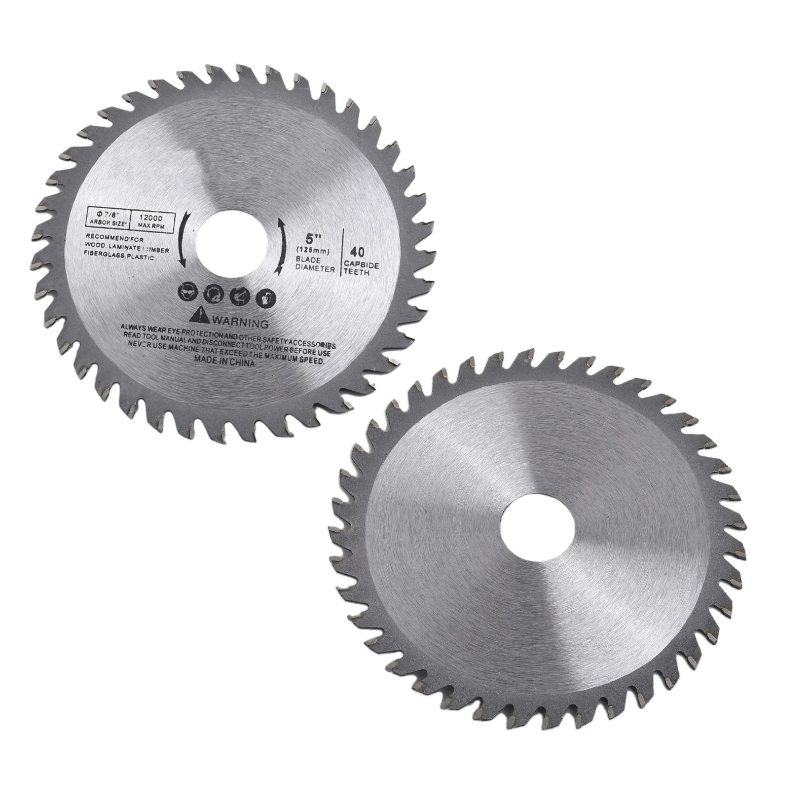 5 polegada 125mm disco de corte mini lâmina serra circular para madeira plástico metal rotativa ferramentas corte 40 dentes