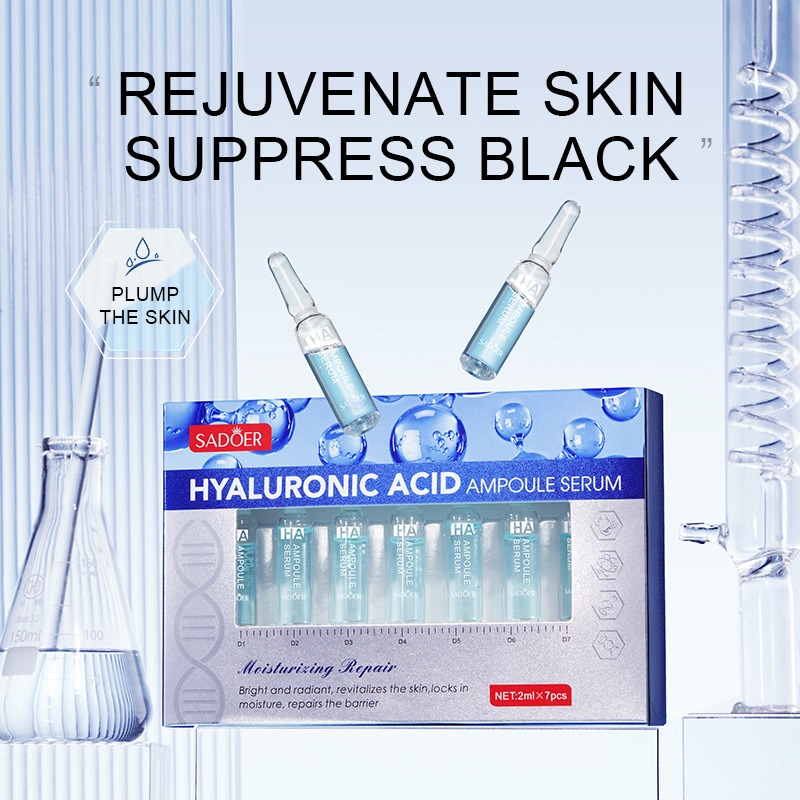 Vitamin C Face Whitening Serum Dark Spots Freckles Removal Hyaluronic Pore Minimizer Anti Aging Wrinkle Remove Golder Essence