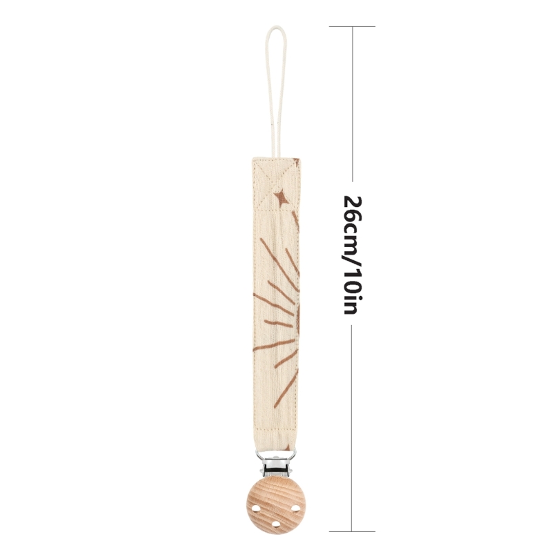 Chupete de bebé con estampado de cuerda de algodón, cadena falsa, soporte para pezón anticaída, mordedor, juguete colgante, Clip para chupete, producto infantil