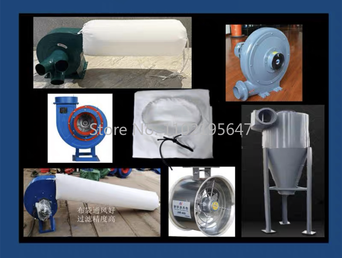 Industrial Dust collector Bag carpenter dust collection woodworking Pocket filter Cloth bags Straight cylindrical shape