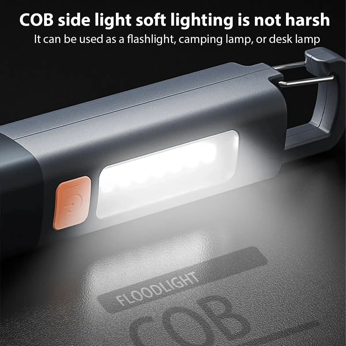1-10PCS 슈퍼 밝은 COB 측면 조명 LED XPE 미니 휴대용 토치 Zoomable 방수 야외 낚시 사냥 캠핑 손전등