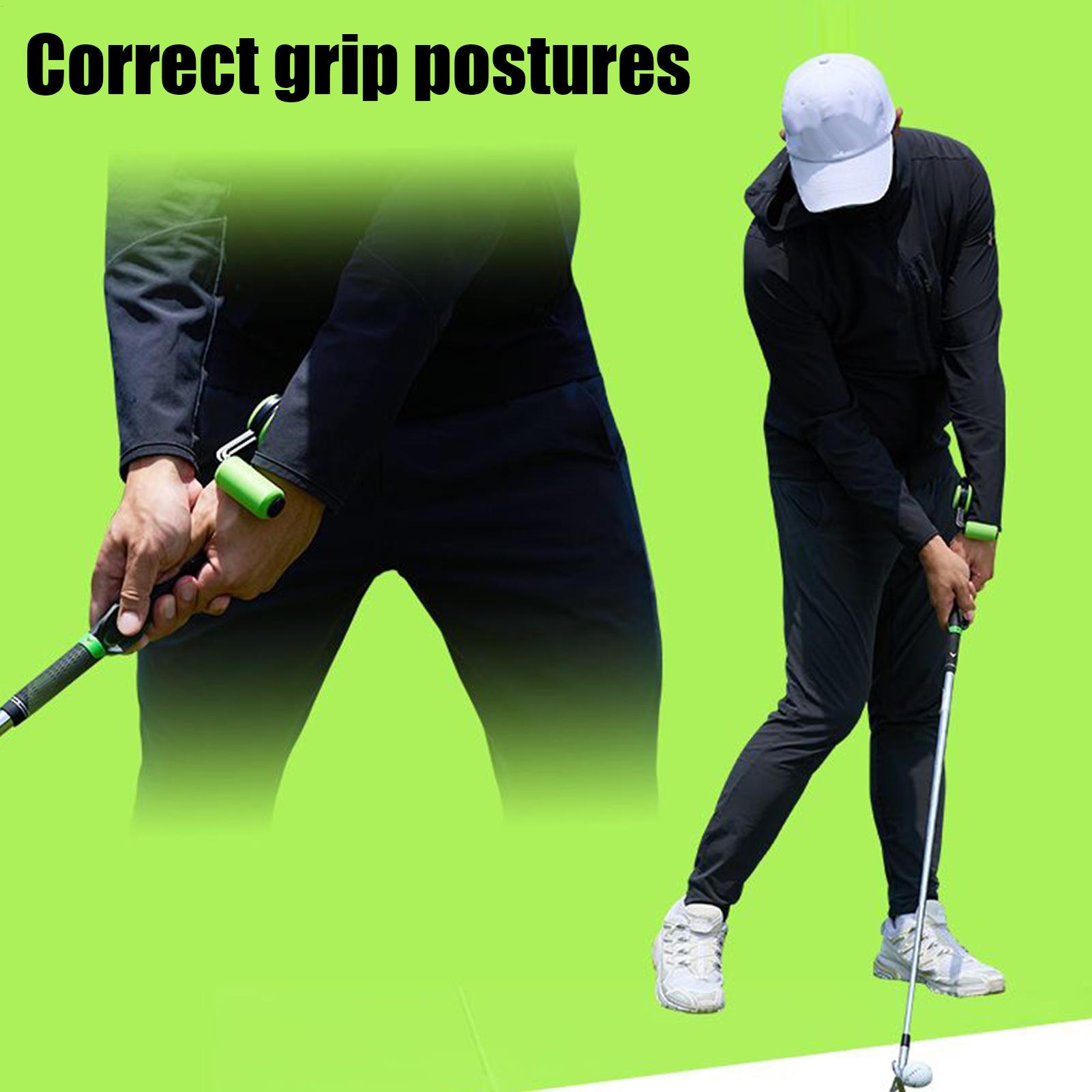 Square Training Grip Postures Trainer Control Tool Golf Swing Instant Feel-Based Feedback Swing Tool Putter Hand Grip Correction