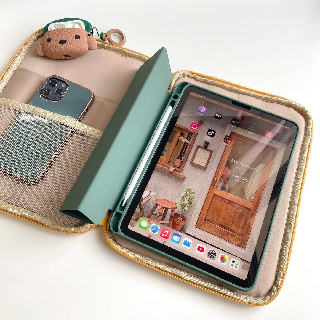 Tablet Tas Mouw 9-11 inch voor iPad Air Pro 11 M4 M3 M2 A16 2025 Voor XiaoMi 5 Voor Samsung Huawei Lenovo Schokbestendig Pouch Tassen