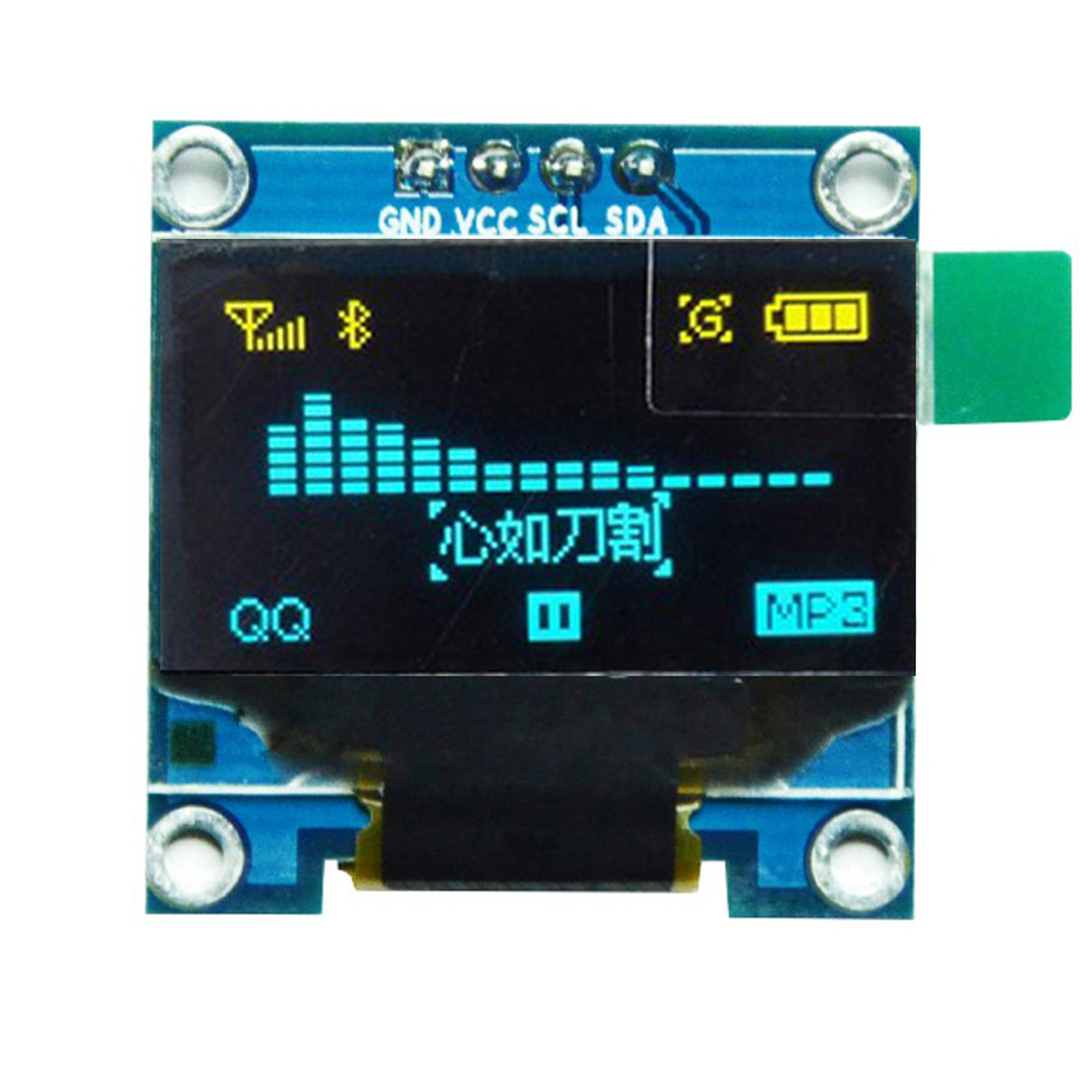 Module d'affichage OLED I2C IIC de 0.96 pouces, Mini carte d'écran OLED auto-lumineuse 128x64 pixels, Compatible avec Arduino Raspberry Pi