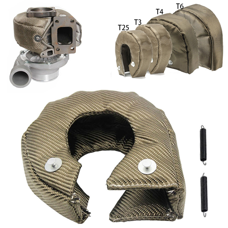 ターボブランケットキャップヒートシールドバリア 1800 度ヒートカバー充電器チタンアクセサリーラップ保護レーシング T25 T3 T4 T6