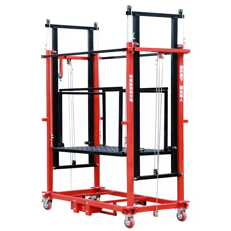 Foldable Electric Scaffolding Lift Platform Mobile Lifter Scaffolding Electric Lifting Scaffolding