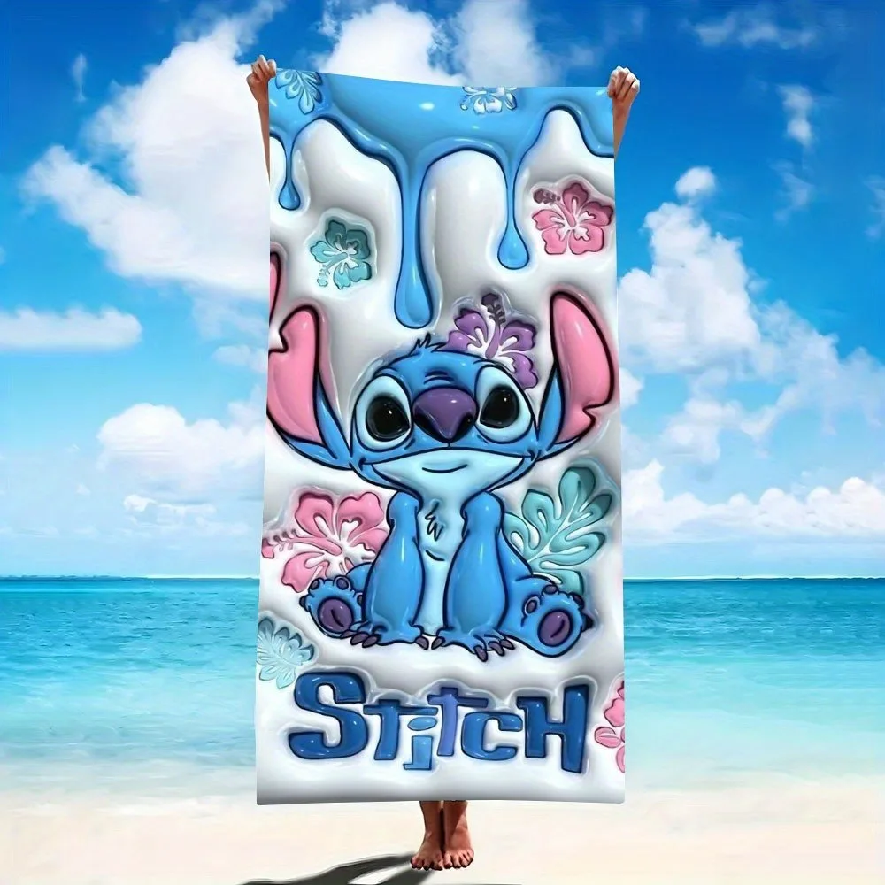 Toalla de playa Lovable Stitch: ¡amusza, elegante y perfecta para el verano! Adecuado para toallas, toallas de baño, toallas de playa, regalos.