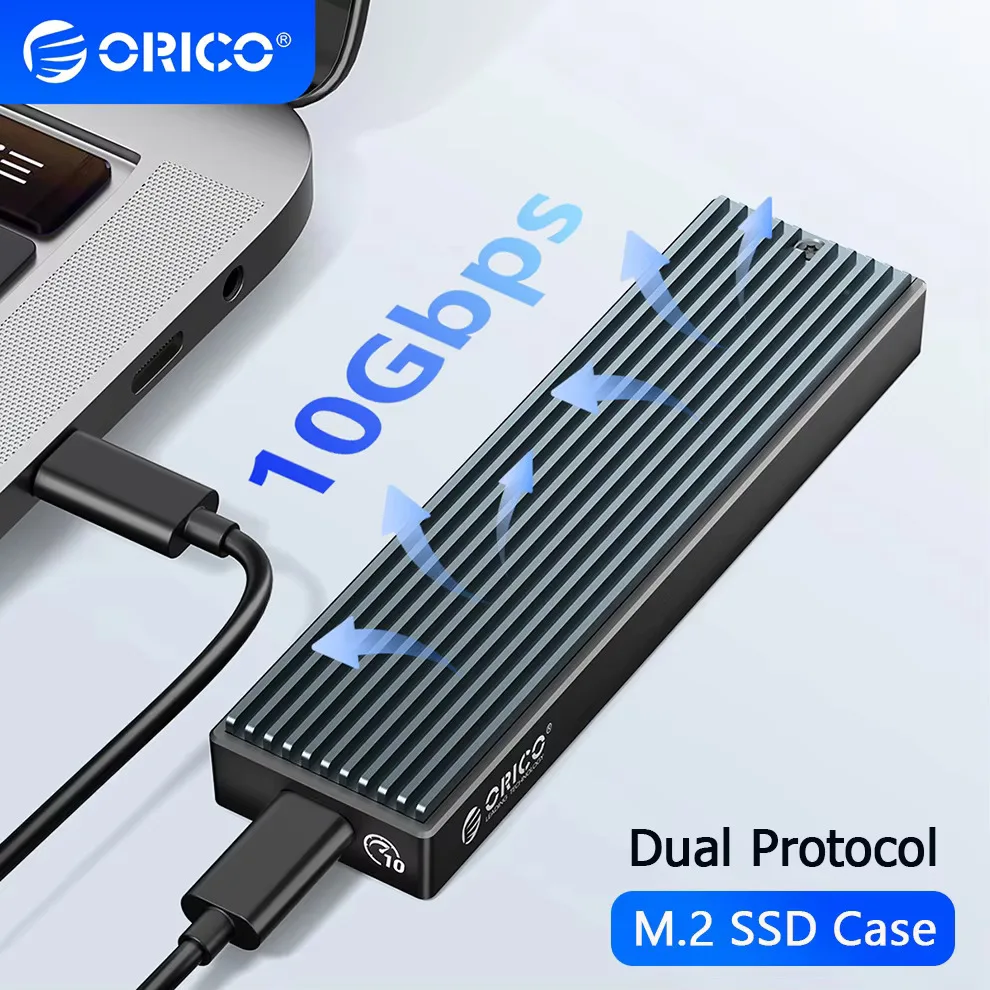 Корпус ORICO M.2 NVMe USB 3.2 20 Гбит/с SSD-накопитель 10 Гбит/с с двумя протоколами Твердотельный накопитель Внешний корпус Жесткий диск M2 HD