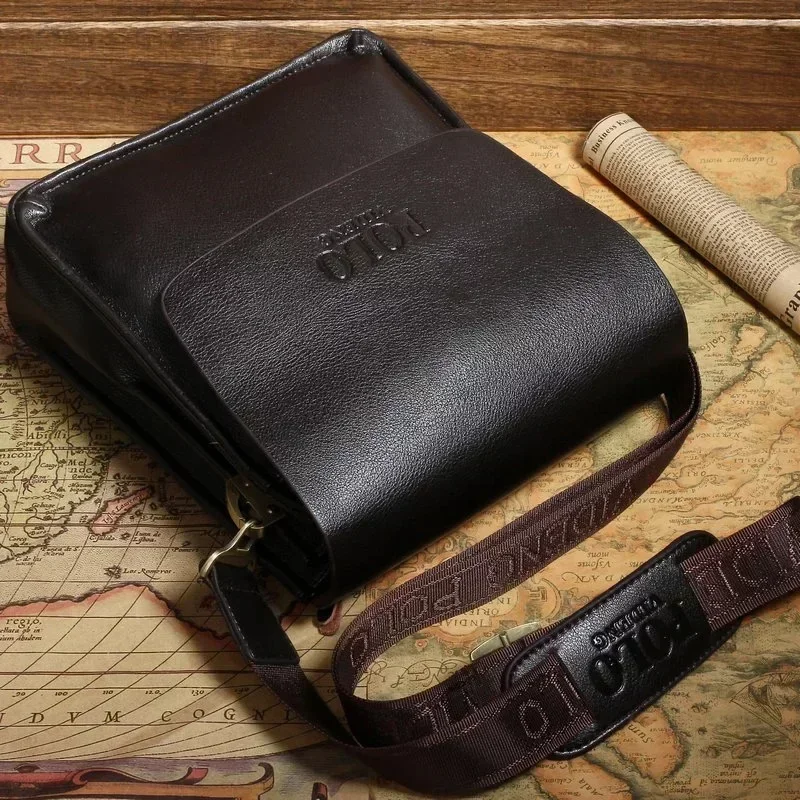 The leisure business single shoulder bag Polo vertical bag man trend inclined shoulder bag