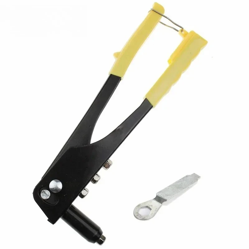 Kit de pistola de rebite manual pop, conjunto de ferramentas manuais para reparo de calha, conjunto de ferramentas de venda resistente, metal, carpintaria