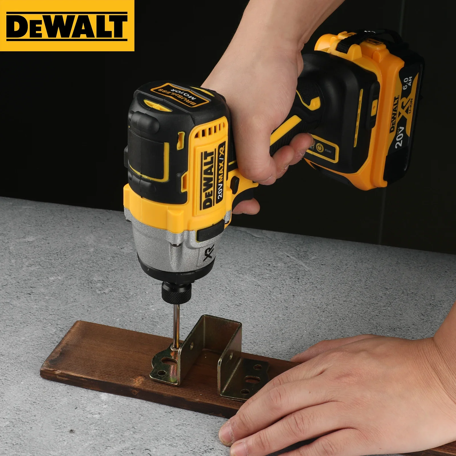 DeWalt DCF887 ไขควงไร้สายBrushless 205N.mไฟฟ้าผลกระทบสว่านกระแทกไฟฟ้าสําหรับDewalt 20Vแบตเตอรี่