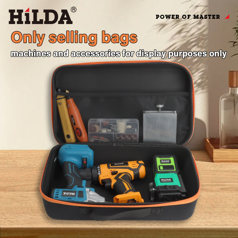 HILDA Waterproof Tool Box Large Capacity Electric Drill Carry Bag Oxford Cloth Bag For Electrician Hardware Shockproof Tool Bag