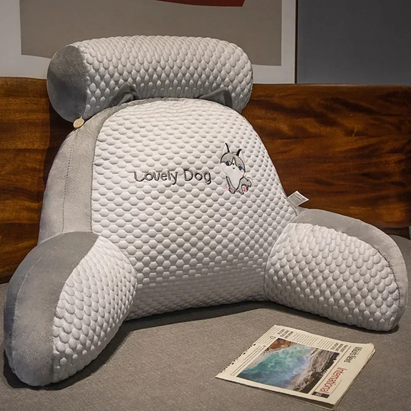 Cojín de noche de guisantes de hielo, almohada de cintura suave, respaldo grande, almohada para cama, sofá, almohada para cama, lectura.