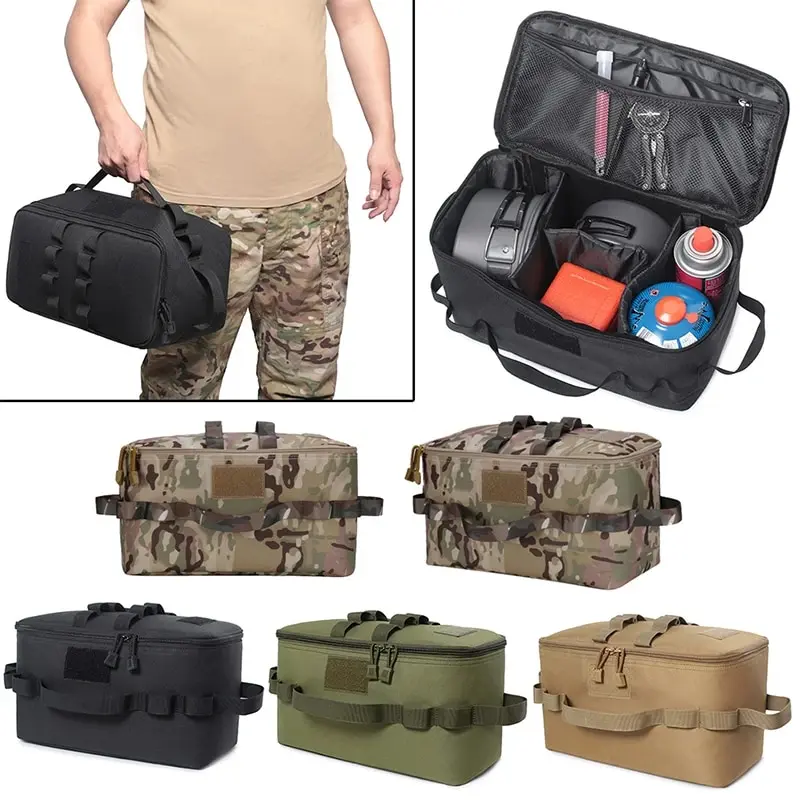 Outdoor Camping Gastank Opbergtas Grote Capaciteit Grond Nagel Tas Gas Bus Picknick Kookgerei Keukengerei Kittas