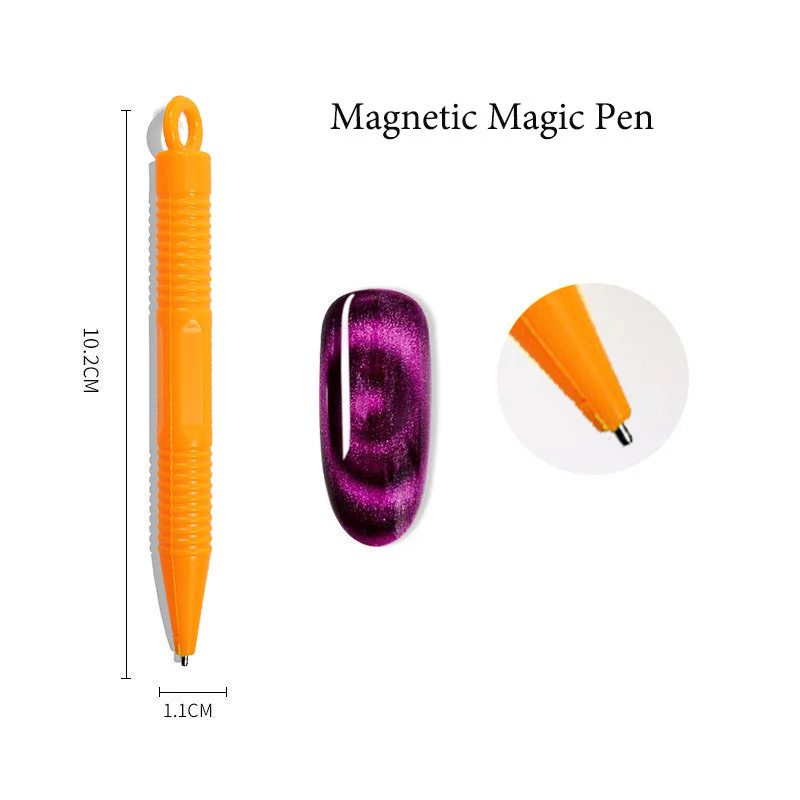 磁気ネイルアートスティック磁気ペンキャットアイ 9D 効果強力なプレート UV ジェルラインストリップネイルアートツール DIY マニキュア